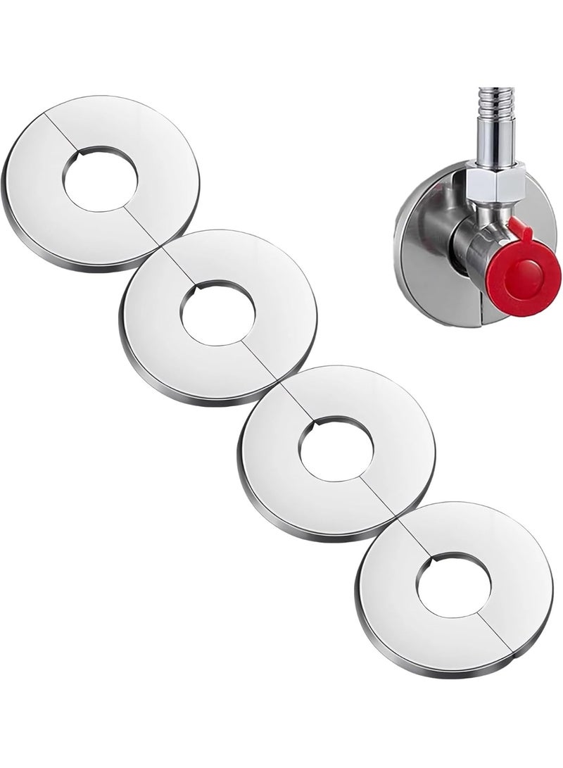 Wall Split Flange Faucet Stainless Steel Round  Plate , Split Flange Plumbing Cover Plates - Image 1